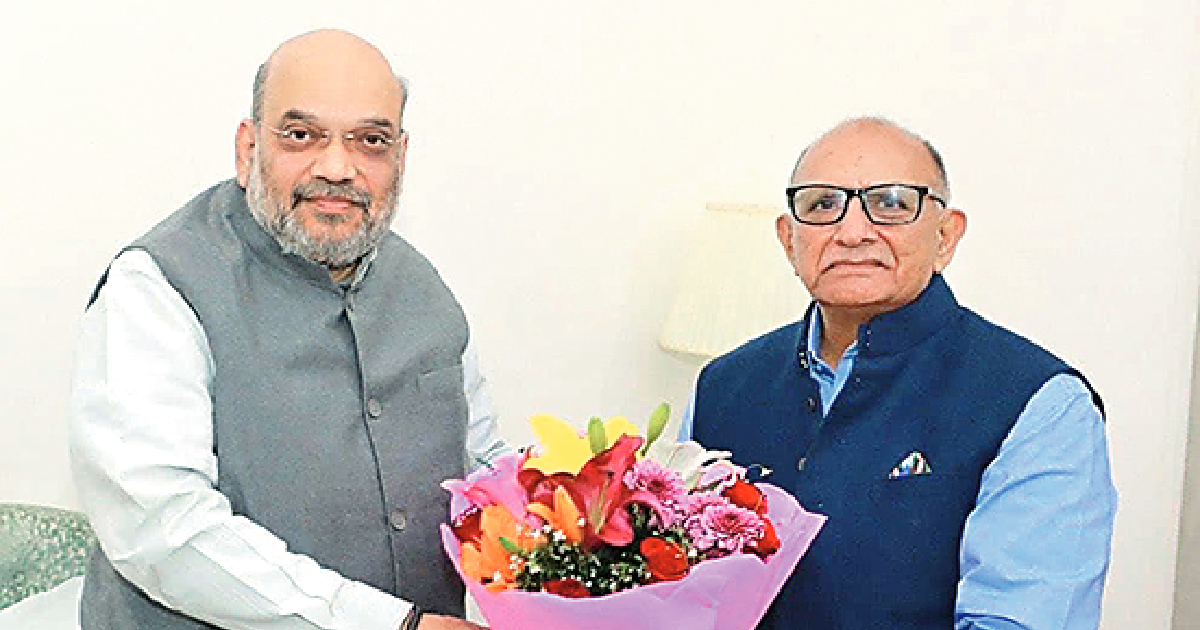 PARNAMI ELATED AFTER MEETING SHAH IN NEW DELHI